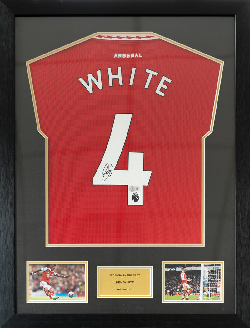 Karim Benzema Real Madrid Home Jersey Framed (Back Signed)