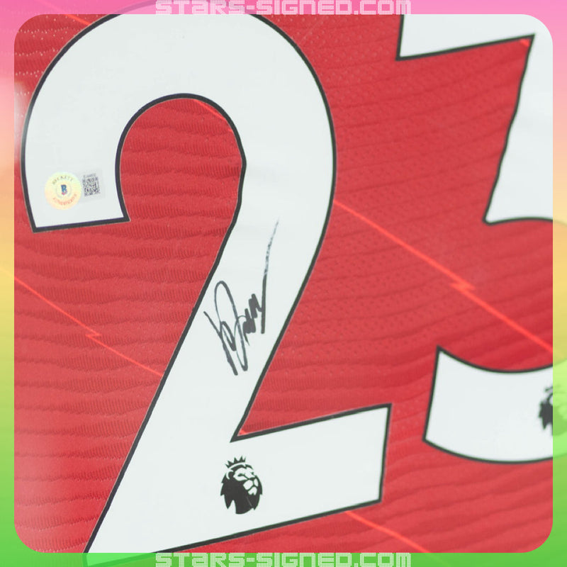 Diogo Jota Liverpool Home Jersey Framed (Back Signed)