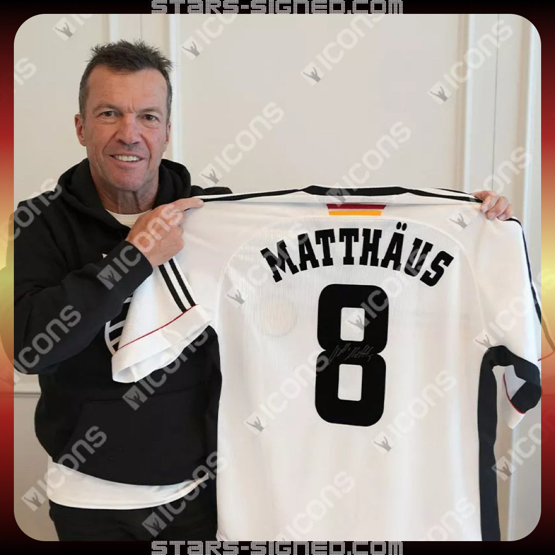 Lothar Matth&auml;us Germany Home Jersey (Back Signed)