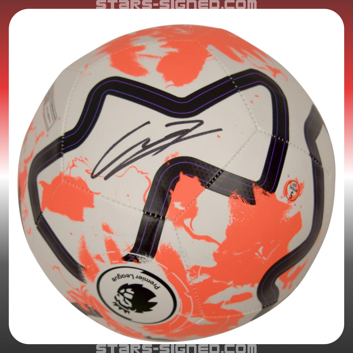 Alejandro Garnacho Signed Premier League Football