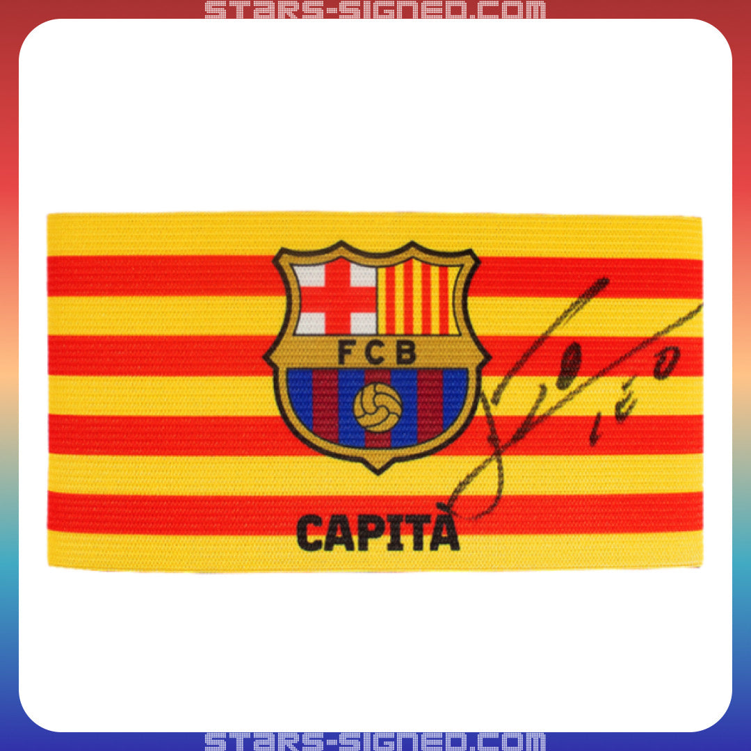 Lionel Messi Signed FC Barcelona Captain Armband