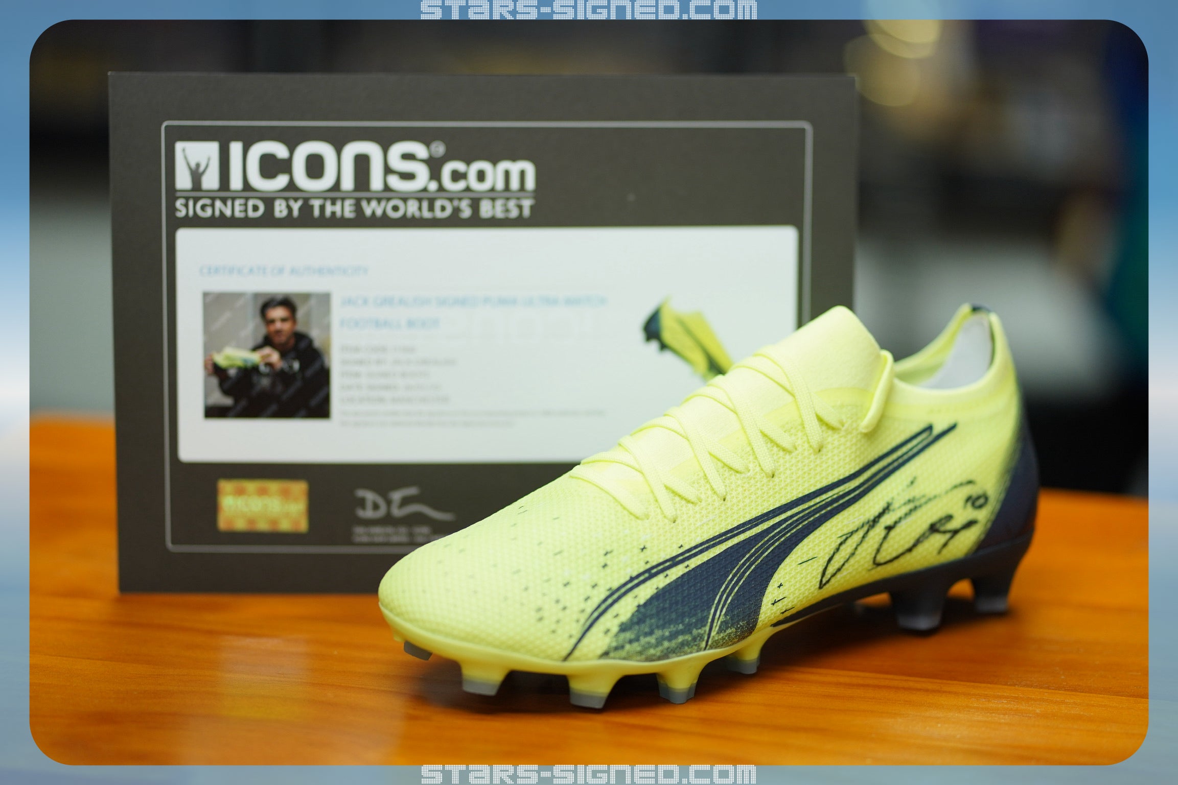 Jack Grealish Signed Puma Ultra Match Boot