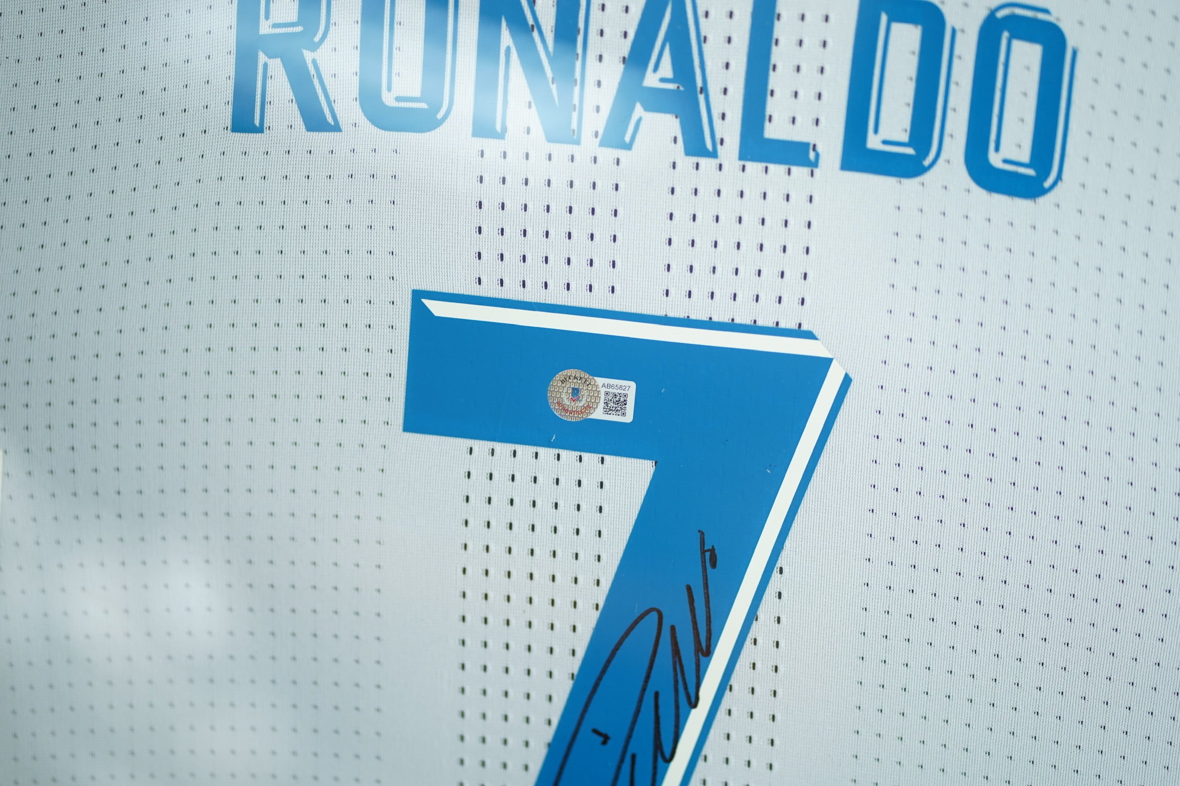 Cristiano Ronaldo Real Madrid Home Jersey Framed (Back Signed)