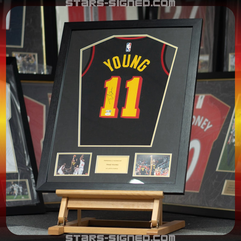Bukayo Saka Arsenal Home Jersey Gold Frame (Back Signed)