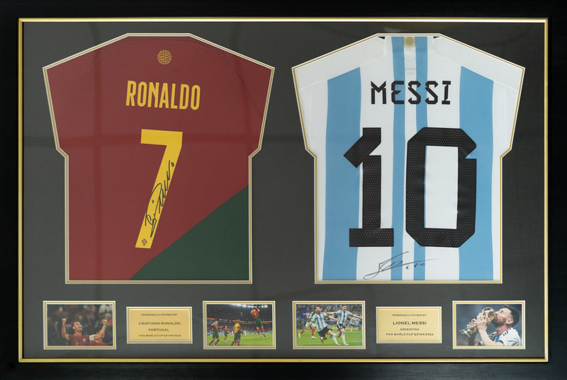Ronaldo & Rooney Man United Dual Frame (Back Signed)