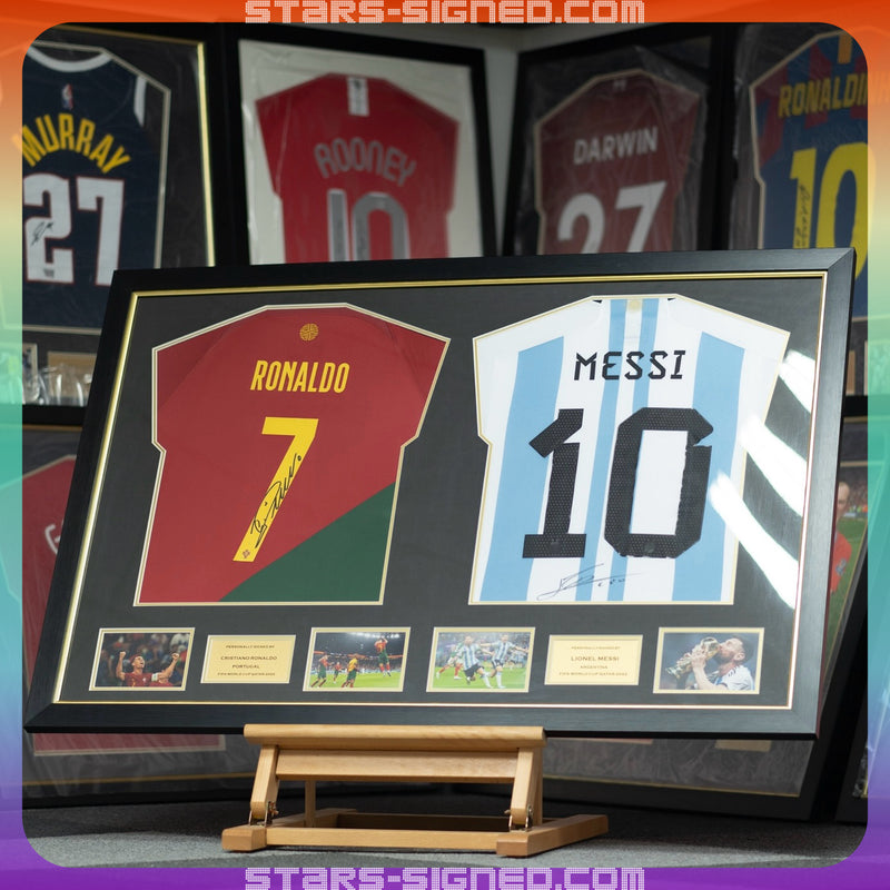 Ronaldo & Rooney Man United Dual Frame (Back Signed)