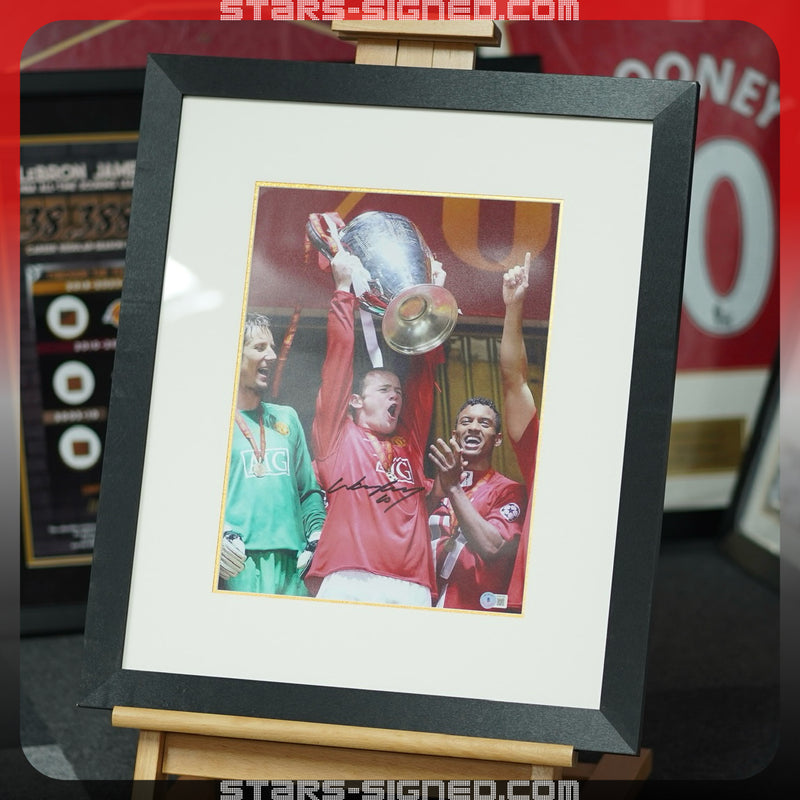 Wayne Rooney Man United Bicycle Kick vs Man City Signed Photo Framed