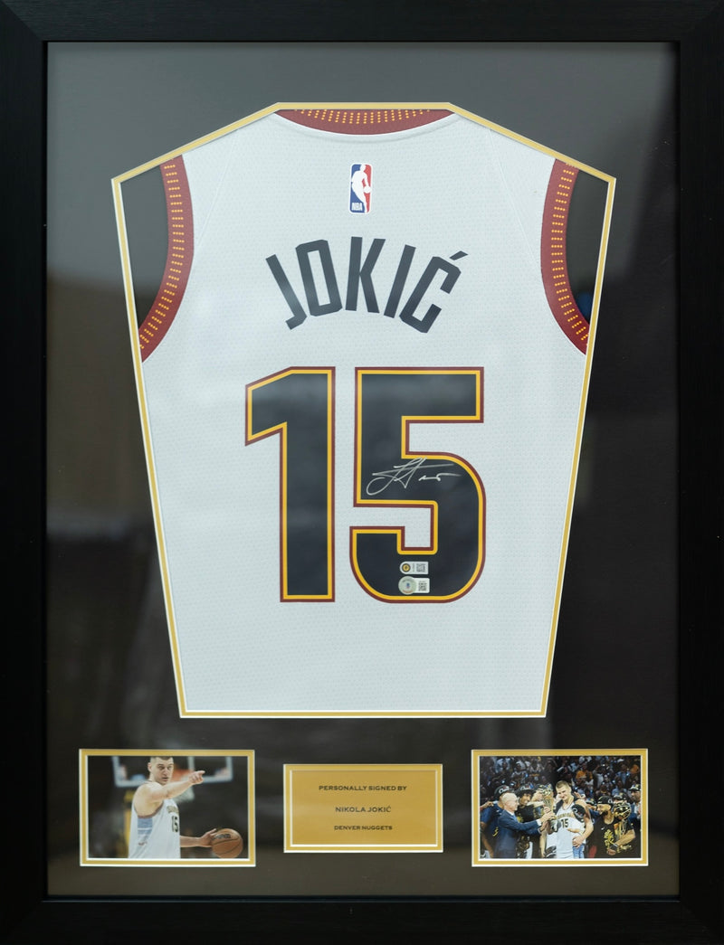 Nikola Jokić & Jamal Murray Denver Nuggets Dual Frame (Back Signed)