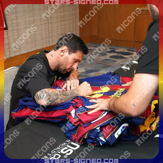 Lionel Messi FC Barcelona 2020/21 Home Jersey (Back Signed)